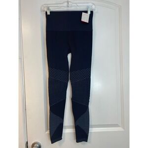 Spanx Indigo Rising Moto Style Workout Leggings Tights Small NWT